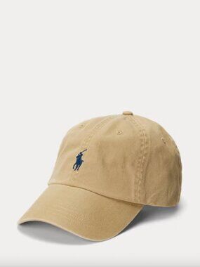 NWT Polo Ralph Lauren Iconic Cotton Chino Ball Cap Tan